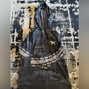 PINK Victoria's Secret Gray Camo Hoodie